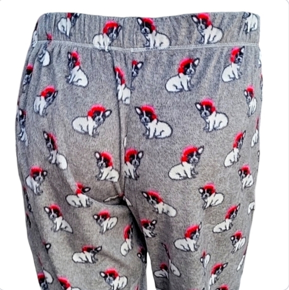 NEW Bulldogs wearing Santa Hats Loungewear - Pajamas from Kohl's - Picture 14 of 17